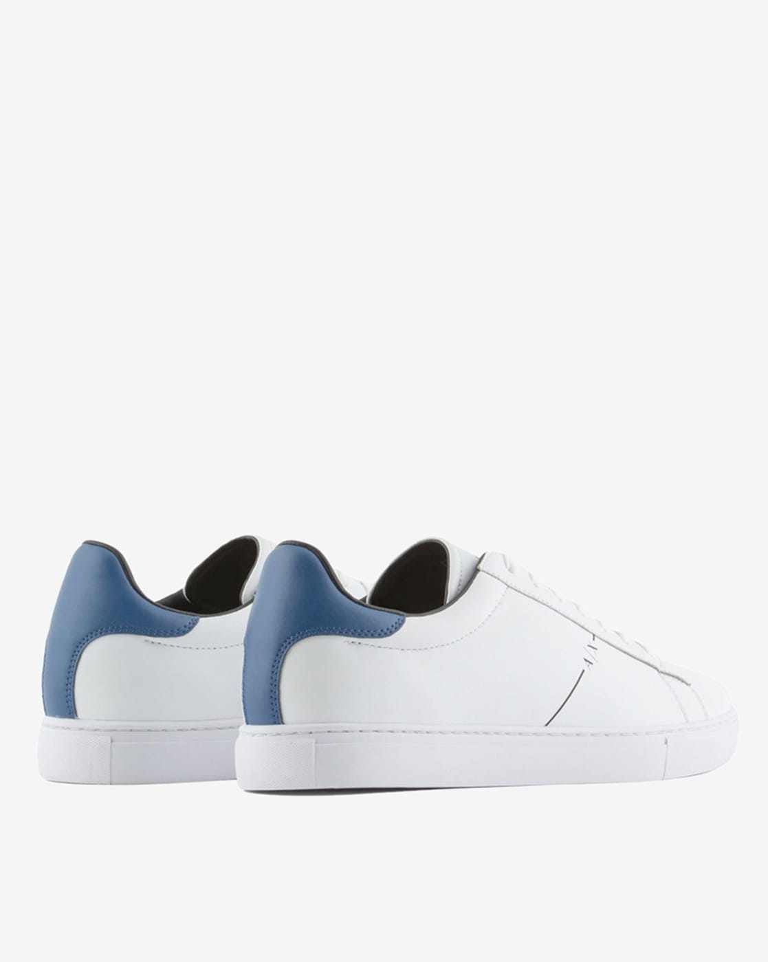 Armani Exchange sneakers in white with navy inserts | ASOS