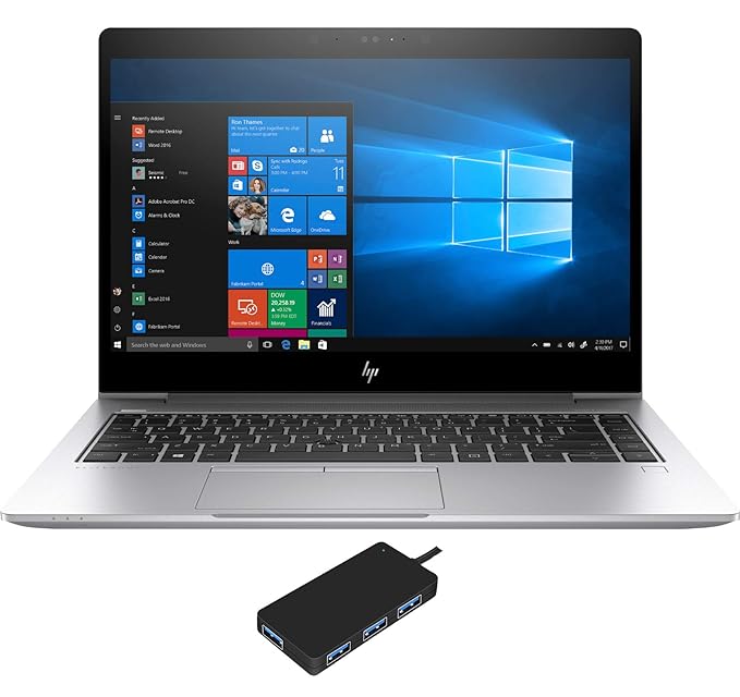 HP Intel Elitebook 840 G5 CORE i7 8th Gen 14 Inches Touchscreen FHD Display and Windows 11 With Ms Office 2016 (Renewed)