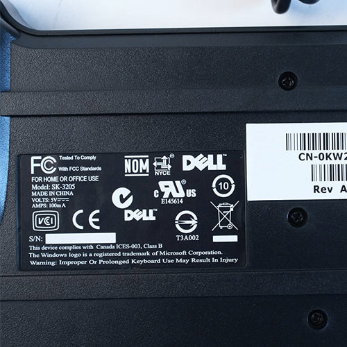 Dell SK-3205 104 Key Wired USB Membrane Keyboard Refurbished